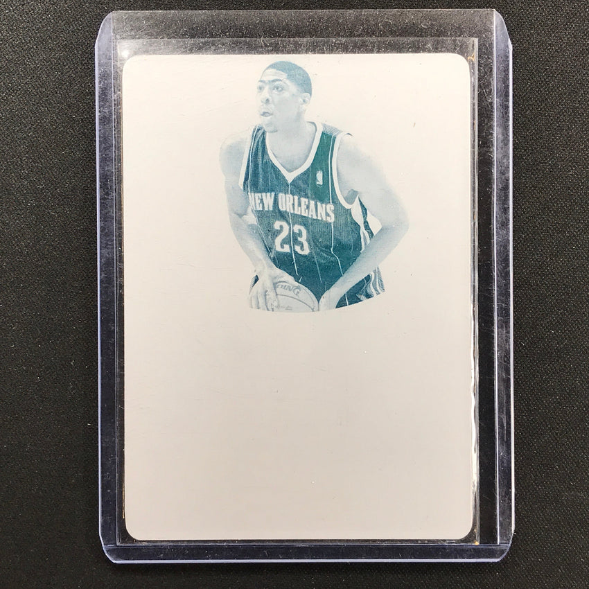 2013-14 National Treasures Anthony Davis 2012-13 Printing Plate 1/1 Cyan No 3 B