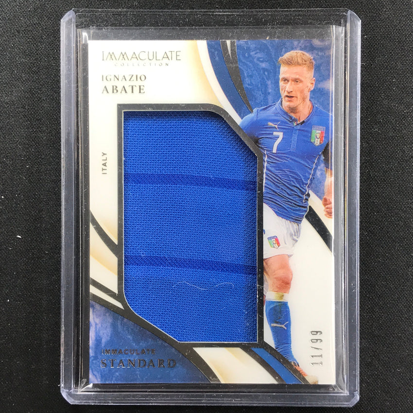 2020 Immaculate Ignazio Abate Standard Memorabilia Jersey Relic Silver 11/99