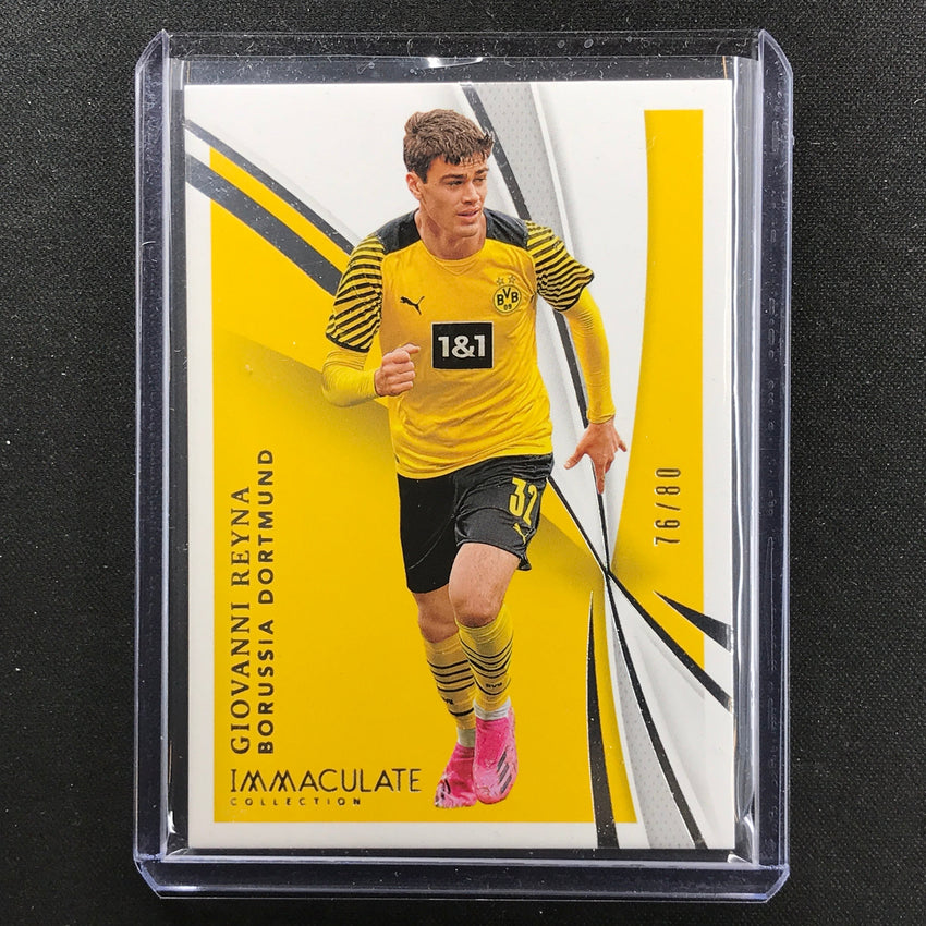 2021 Immaculate Giovanni Reyna Base Silver 76/80