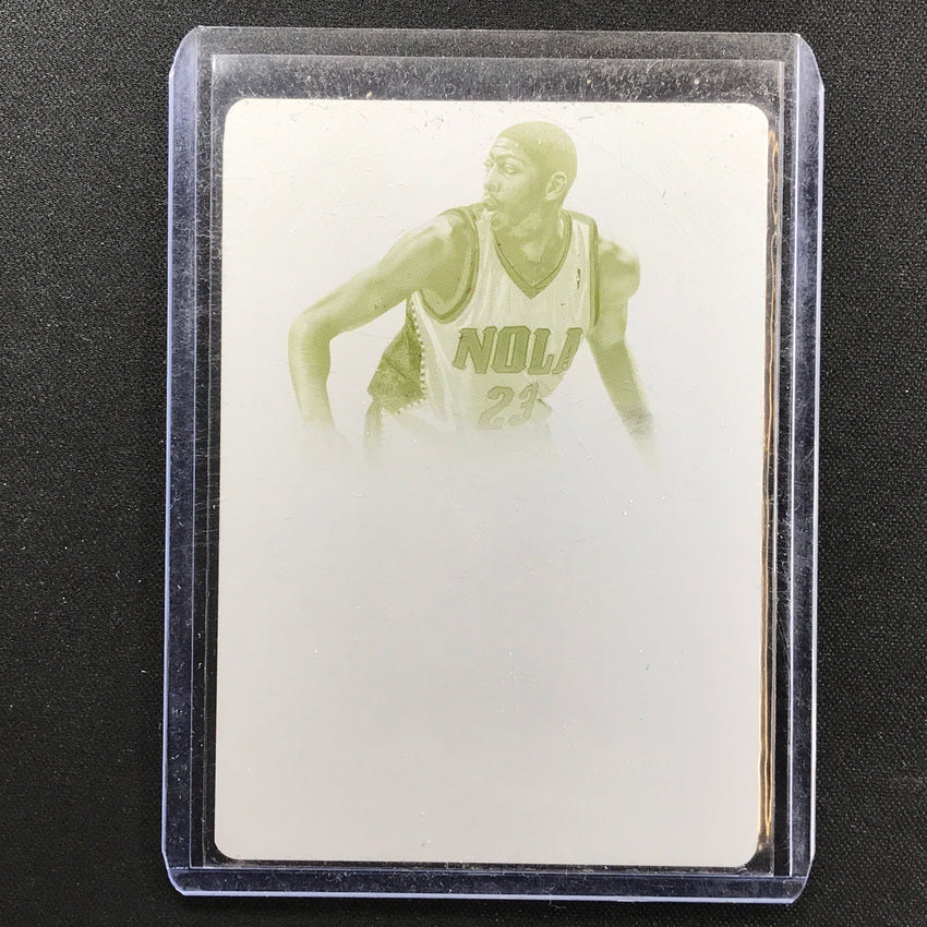 2013-14 National Treasures ANTHONY DAVIS 2012-13 Printing Plate 1/1 Yellow #42