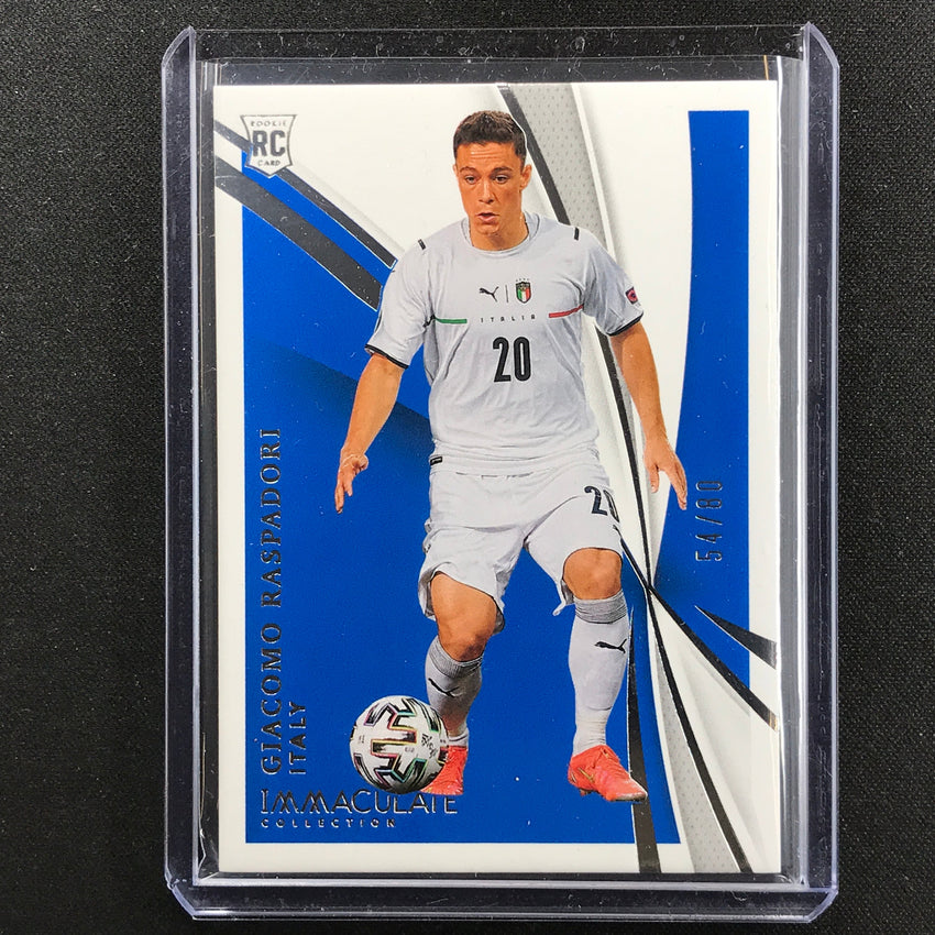 2021 Immaculate Giacomo Raspadori Rookie Base Silver 54/80