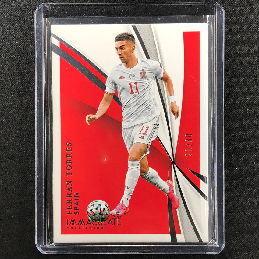 2021 Immaculate Ferran Torres Base Silver 31/80