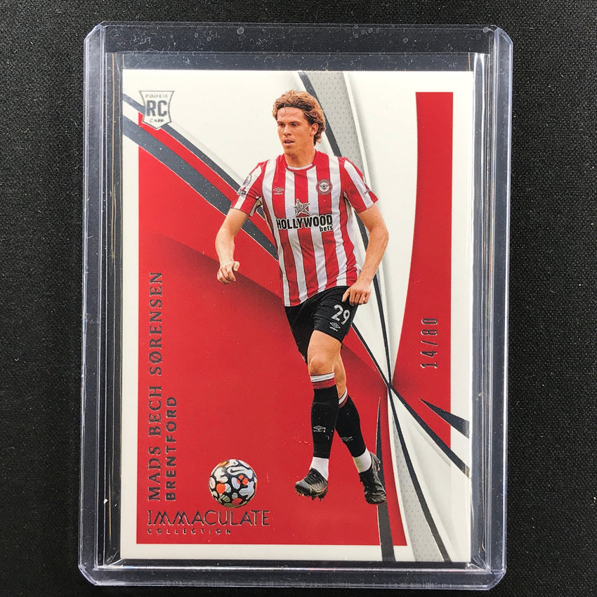 2021 Immaculate Mads Bech Sorensen Rookie Base Silver 14/80