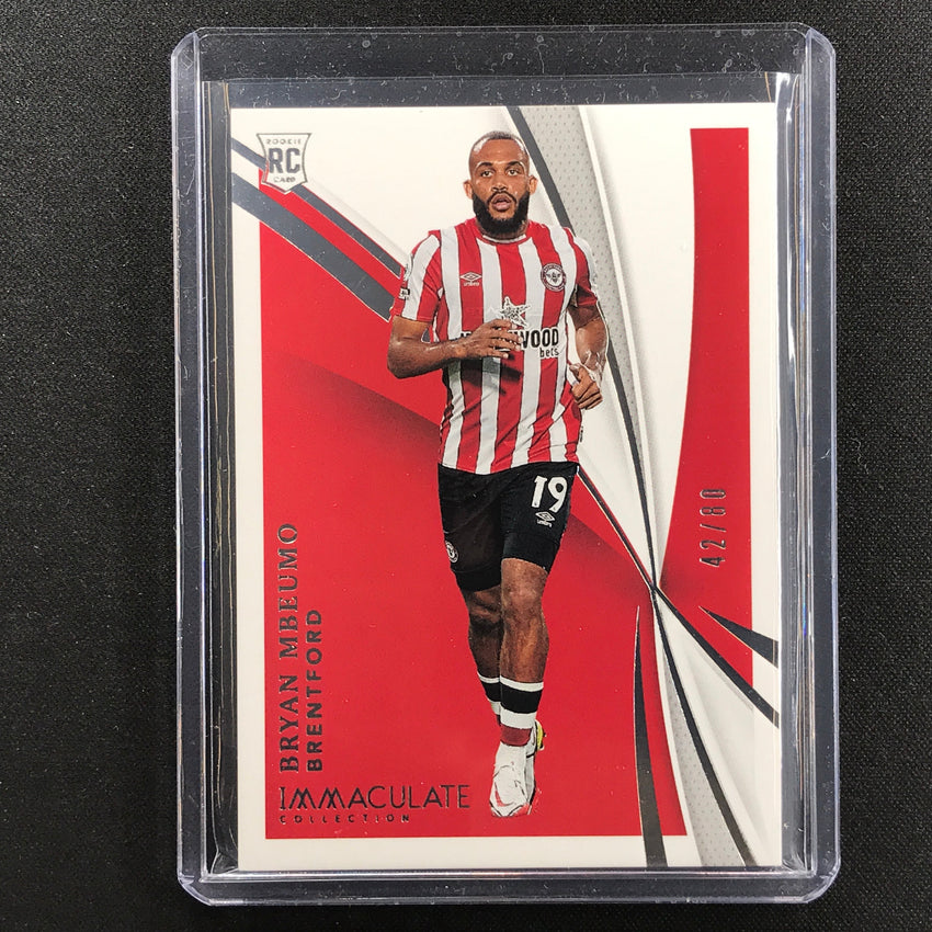 2021 Immaculate Bryan Mbeumo Rookie Base Silver 42/80