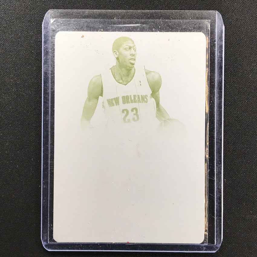 2013-14 National Treasures ANTHONY DAVIS 2012-13 Printing Plate 1/1 Yellow #46