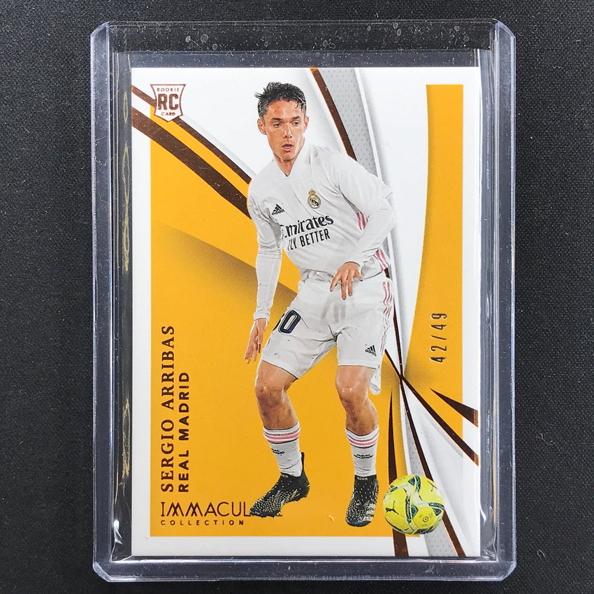 2021 Immaculate Sergio Arribas Rookie Base Bronze 42/49