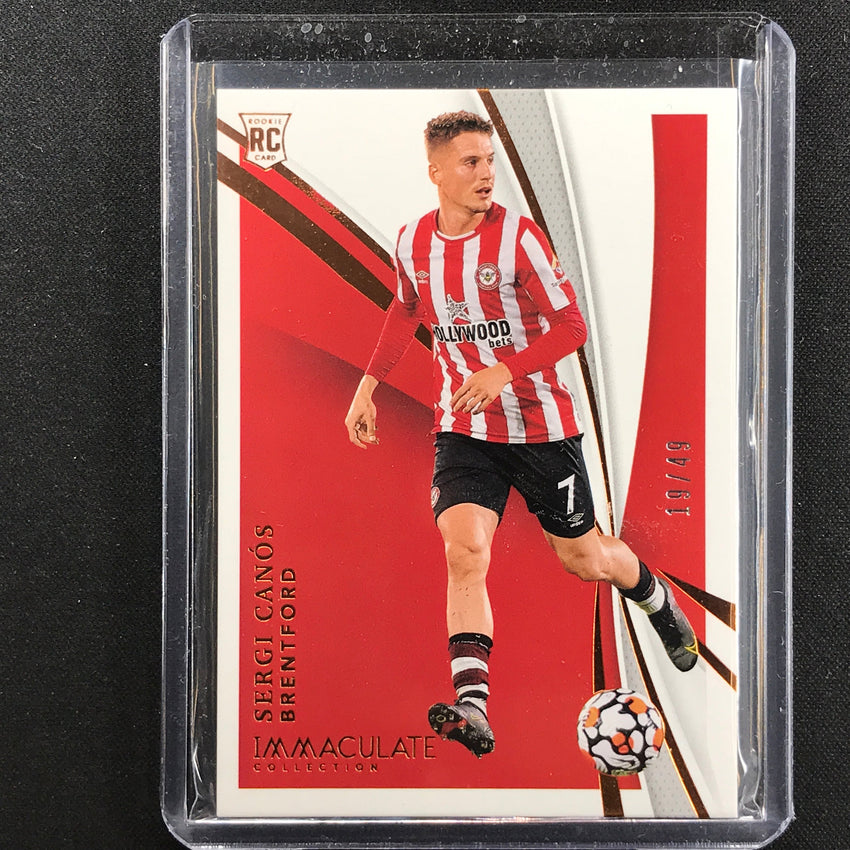 2021 Immaculate Sergi Canos Rookie Base Bronze 19/49