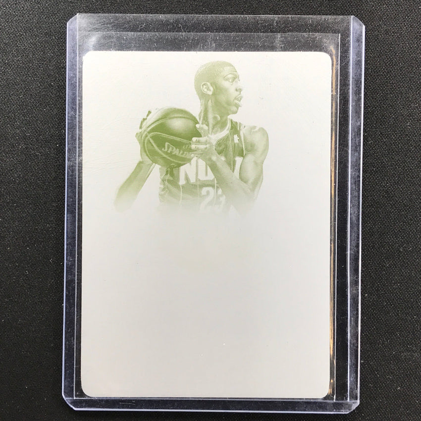 2013-14 National Treasures Anthony Davis 2012-13 Printing Plate 1/1 Yellow No 48