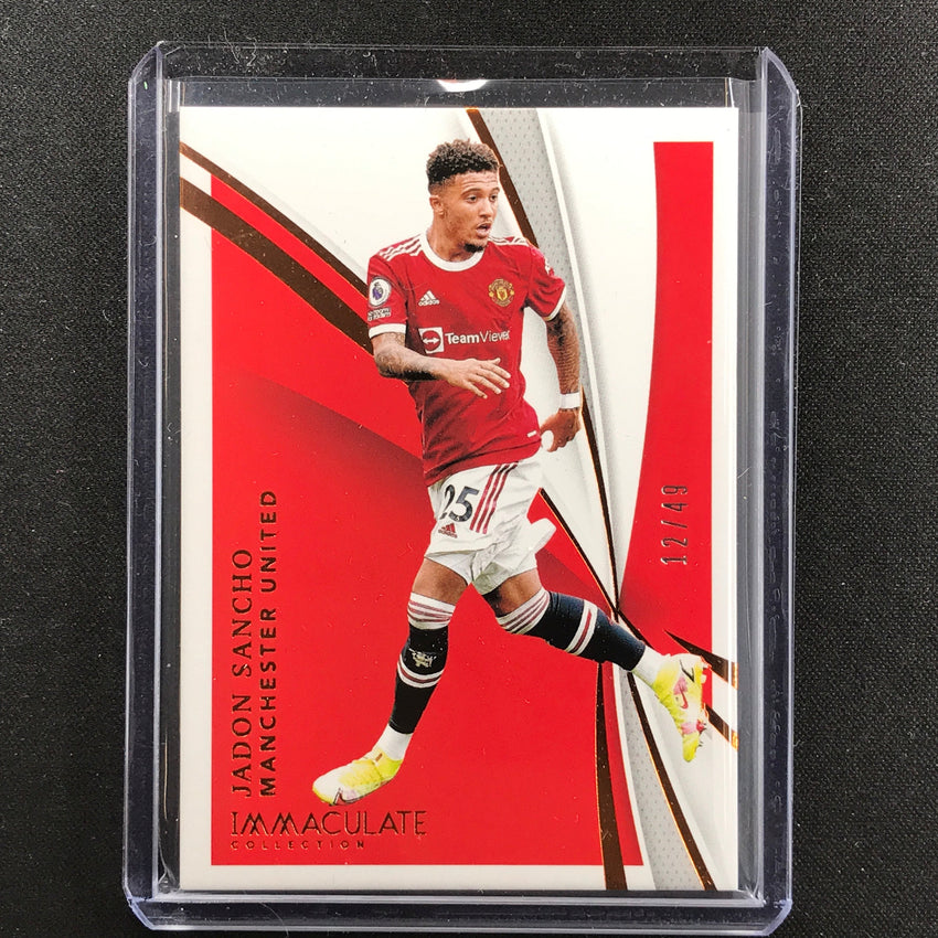 2021 Immaculate Jadon Sancho Base Bronze 12/49