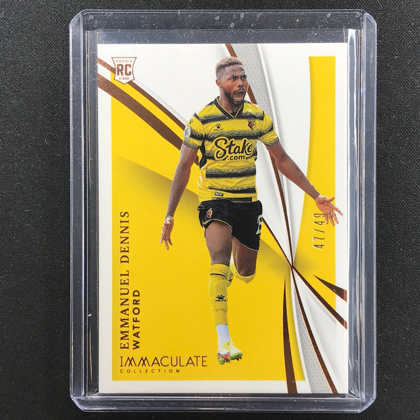 2021 Immaculate Emmanuel Dennis Rookie Base Bronze 47/49