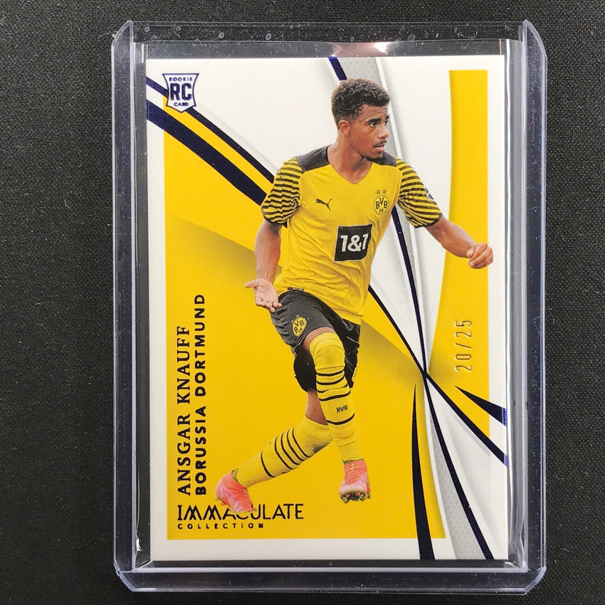 2021 Immaculate Ansgar Knauff Rookie Base Sapphire 20/25