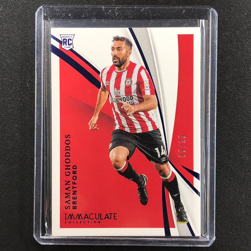 2021 Immaculate Saman Ghoddos Rookie Base Sapphire 5/25