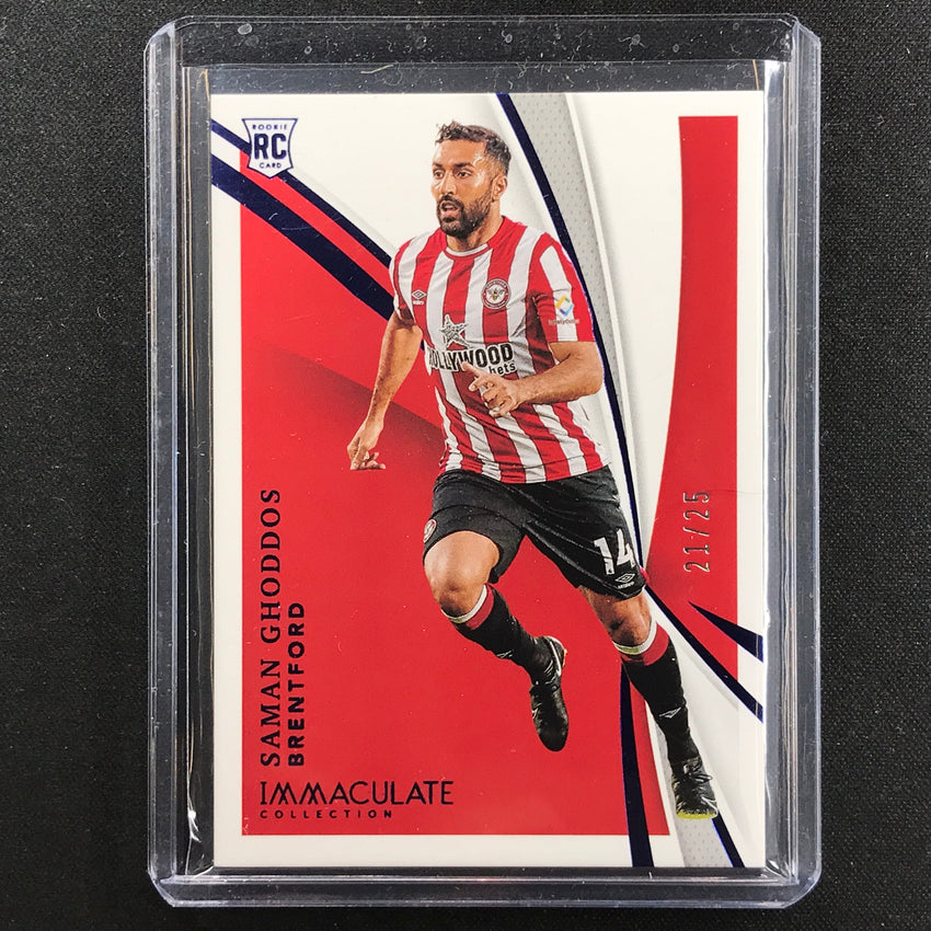 2021 Immaculate Saman Ghoddos Rookie Base Sapphire 21/25
