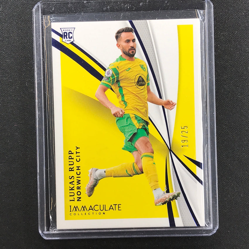 2021 Immaculate Lukas Rupp Rookie Base Sapphire 19/25