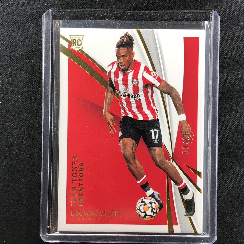 2021 Immaculate Ivan Toney Rookie Base Gold 8/10