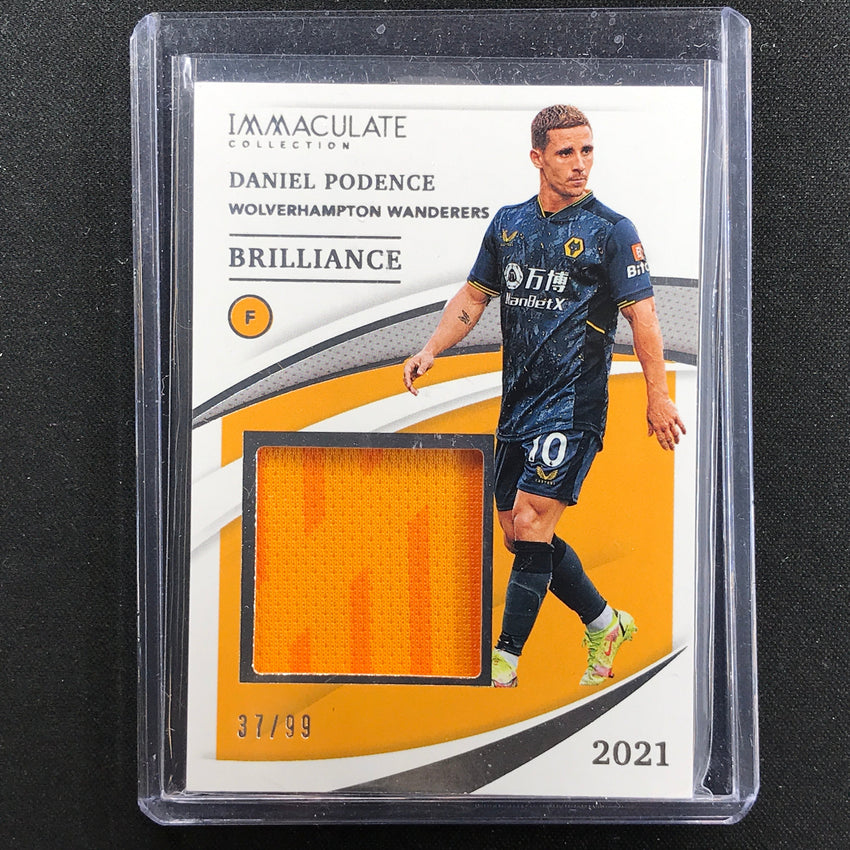 2021 Immaculate Daniel Podence Brilliance Jersey Relic Silver 37/99