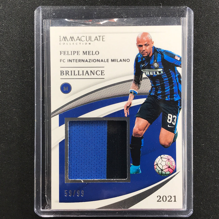 2021 Immaculate Felipe Melo Brilliance Jersey Relic Silver 59/99