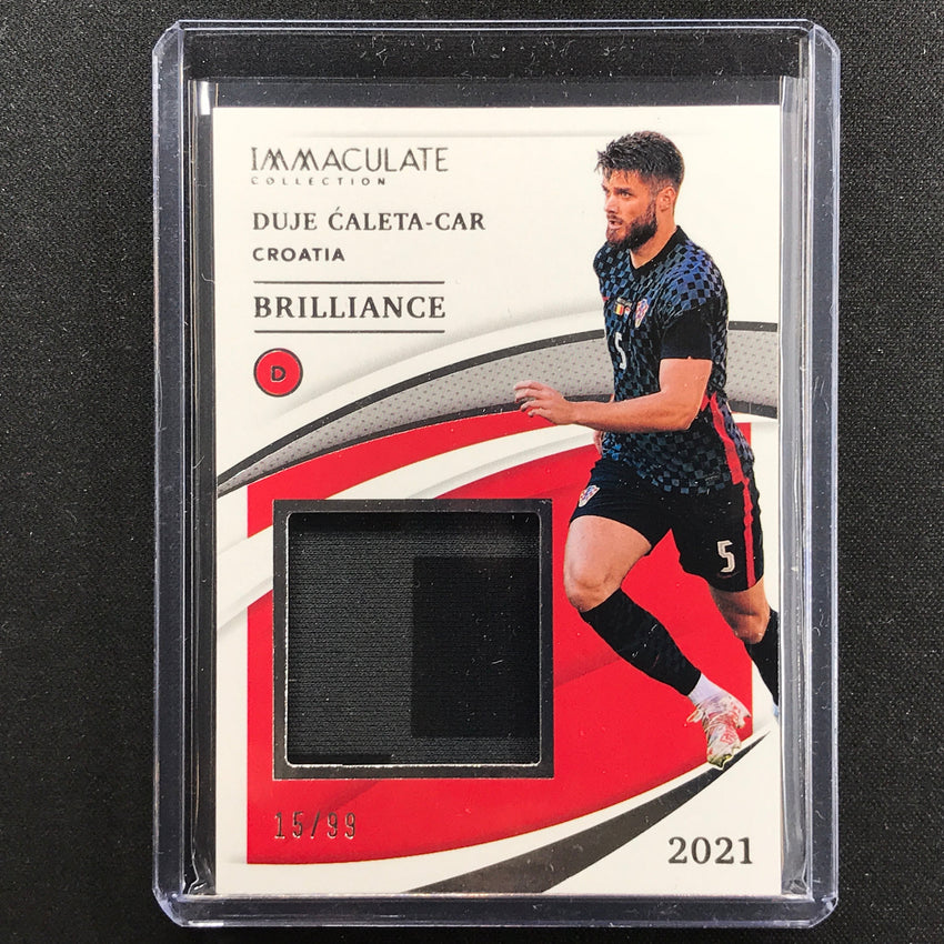 2021 Immaculate Duje Caleta-car Brilliance Jersey Relic Silver 15/99