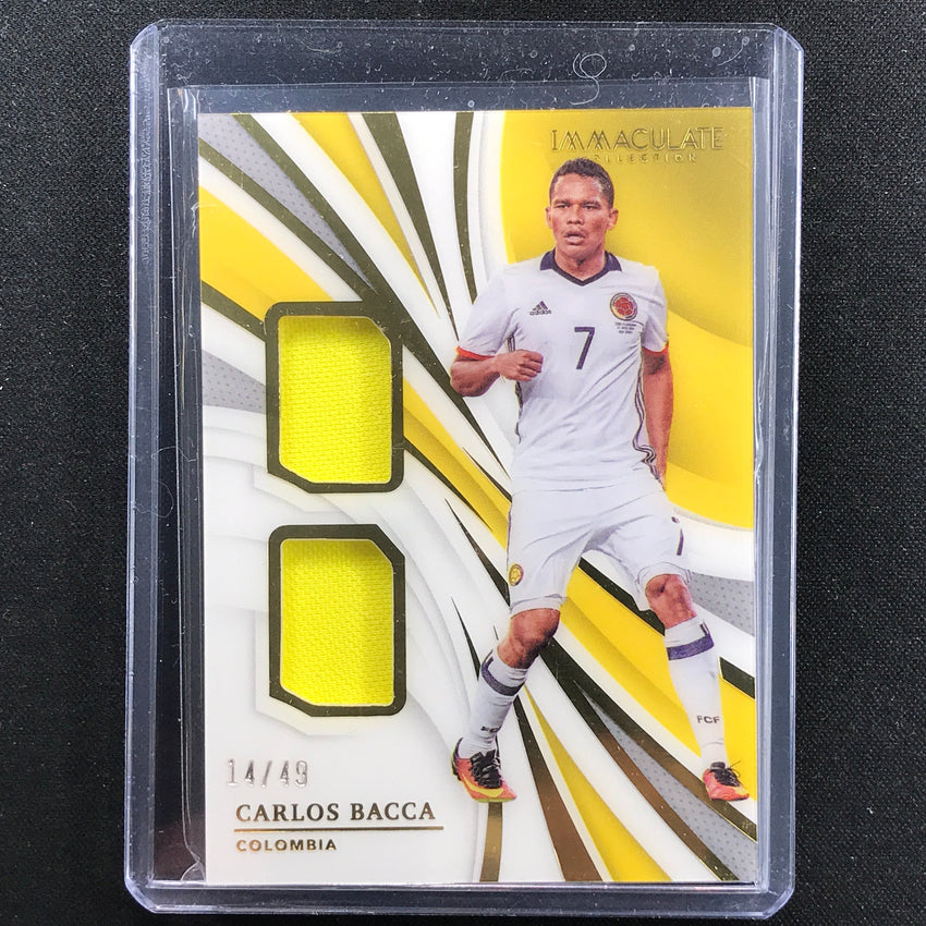 2021 Immaculate Carlos Bacca Dual Patches Acetate Jersey Relic 14/49