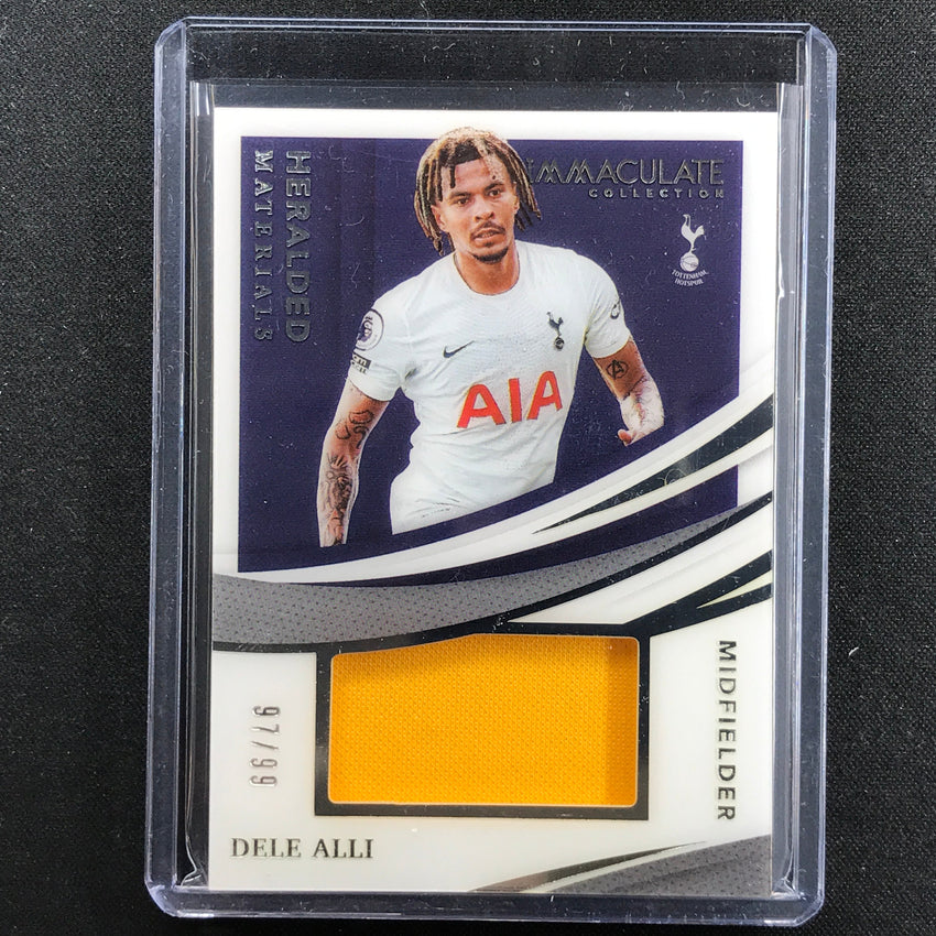 2021 Immaculate Dele Alli Heralded Materials Acetate Jersey Relic 97/99