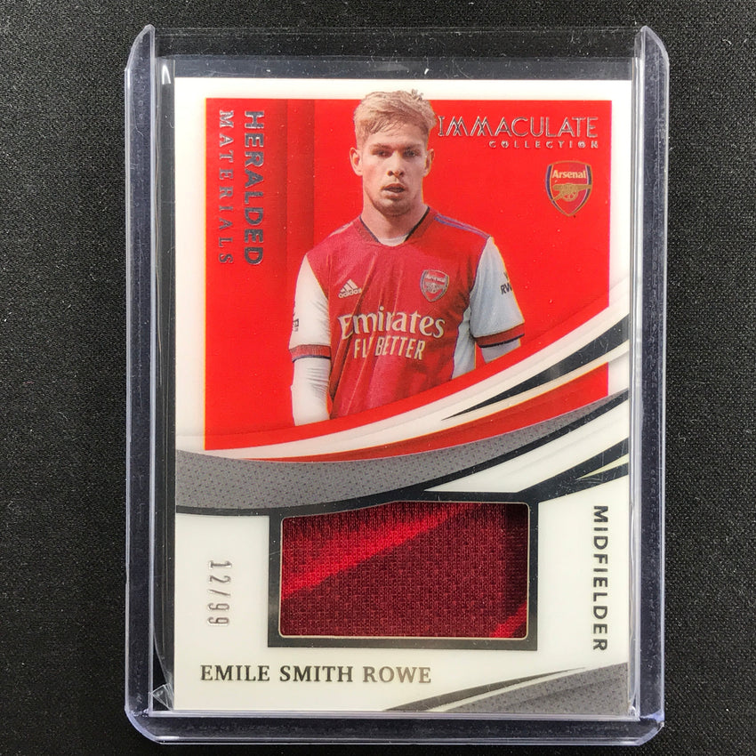 2021 Immaculate Emile Smith Rowe Heralded Materials Acetate Jersey Relic 12/99