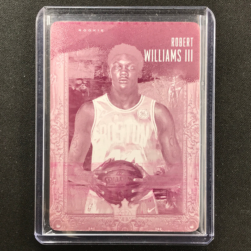 2018-19 Court Kings Robert Williams Rookie Portraits Printing Plate 1/1 Magenta