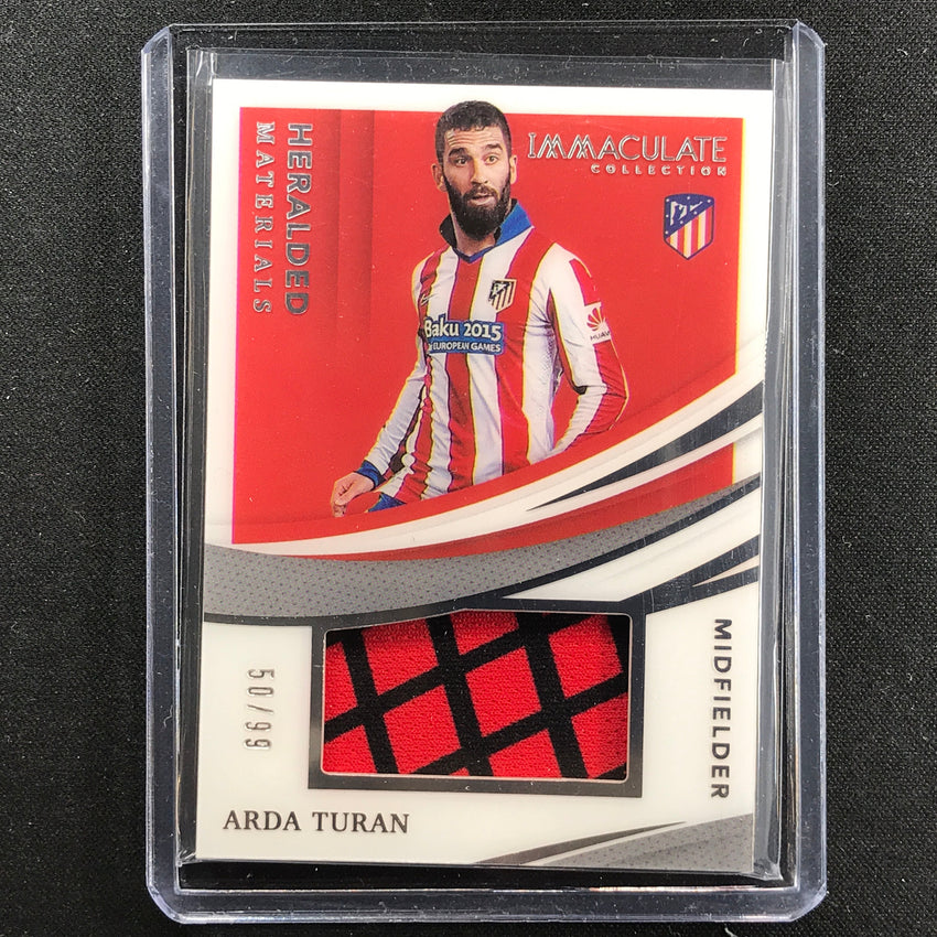 2021 Immaculate Arda Turan Heralded Materials Acetate Jersey Relic 50/99