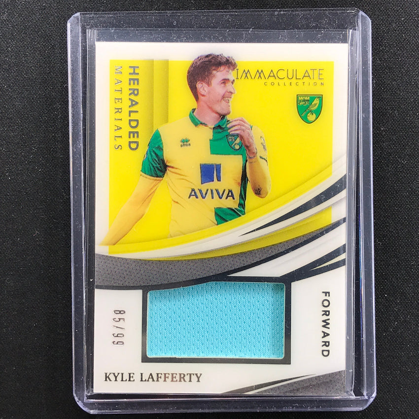 2021 Immaculate Kyle Lafferty Heralded Materials Acetate Jersey Relic 85/99