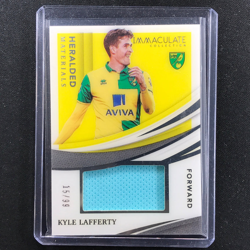 2021 Immaculate Kyle Lafferty Heralded Materials Acetate Jersey Relic 16/99