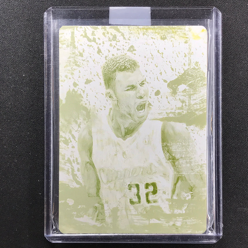2015-16 Court Kings Blake Griffin Swagger Printing Plate 1/1 Yellow