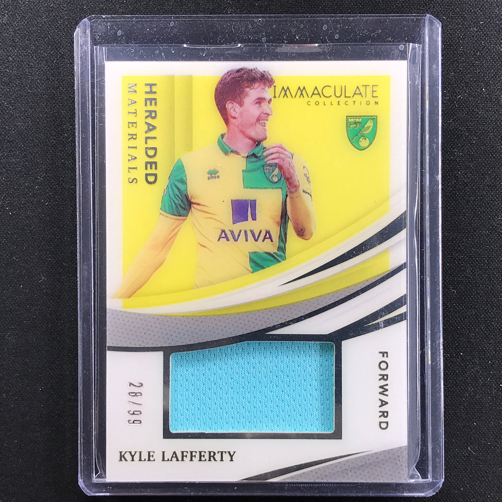 2021 Immaculate Kyle Lafferty Heralded Materials Acetate Jersey Relic ...