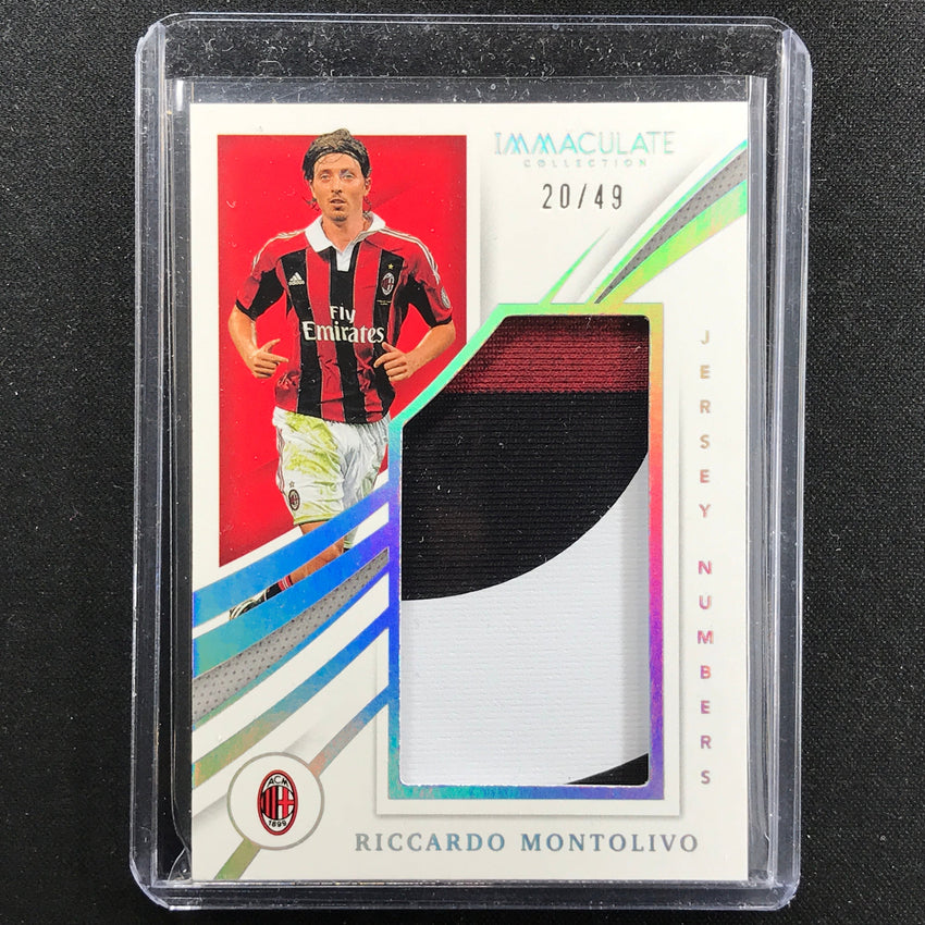 2021 Immaculate Riccardo Montolivo Jersey Number Patches Holo Silver 20/49
