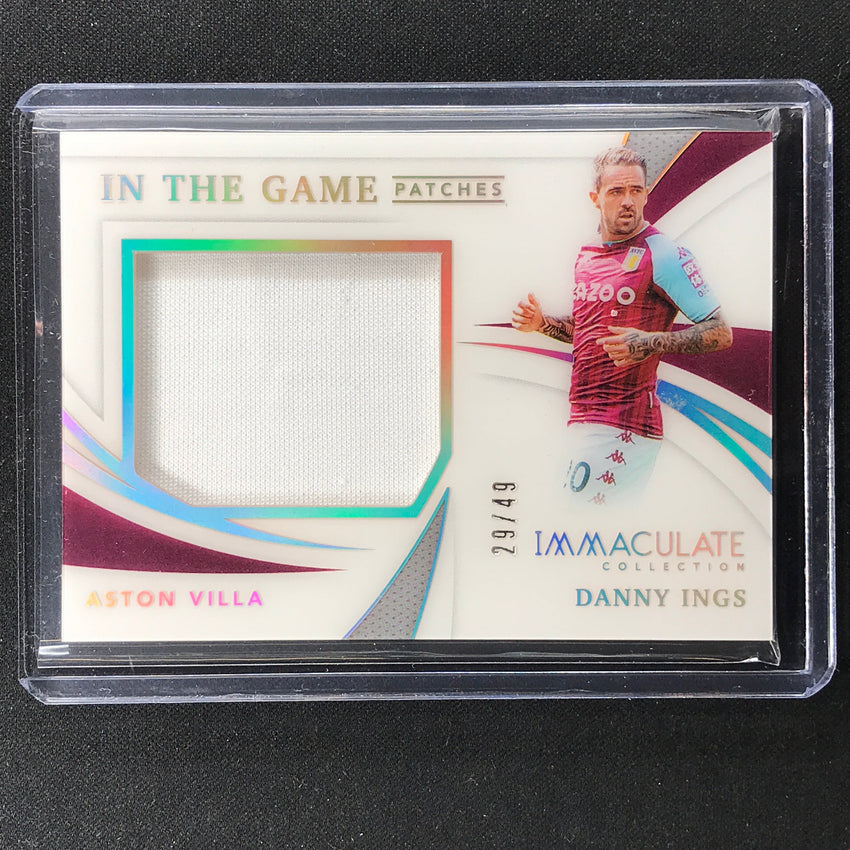2021 Immaculate Danny Ings In The Game Patches Relic Holo Silver 29/49