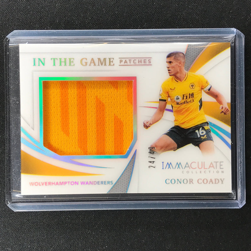 2021 Immaculate Conor Coady In The Game Patches Relic Holo Silver 24/49