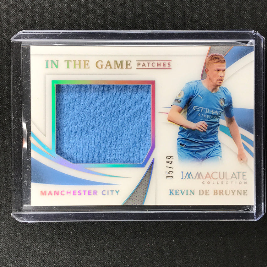2021 Immaculate Kevin De Bruyne In The Game Patches Relic Holo Silver 5/49