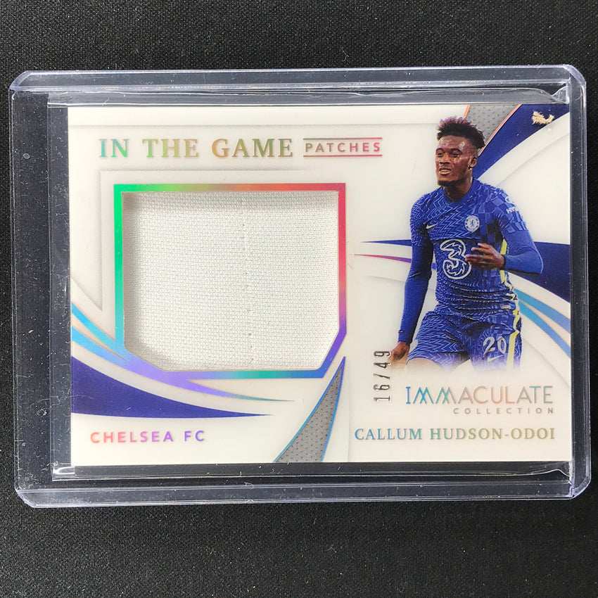 2021 Immaculate Callum Hudson-odoi In The Game Patches Relic Holo Silver 16/49