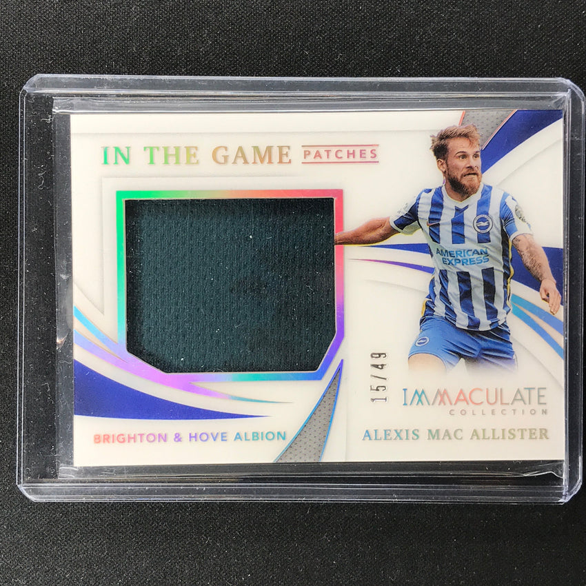 2021 Immaculate Alexis Mac Allister In The Game Patches Relic Holo Silver 15/49