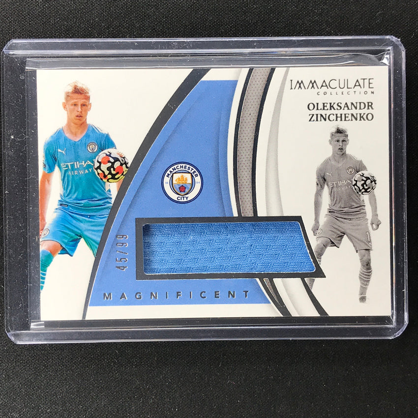 2021 Immaculate Oleksander Zinchenko Magnificent Jersey Relic Silver 45/99