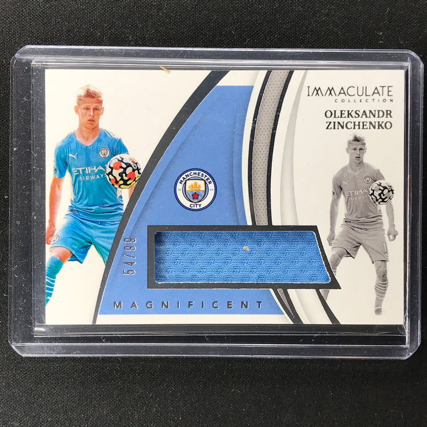 2021 Immaculate Oleksander Zinchenko Magnificent Jersey Relic Silver 54/99