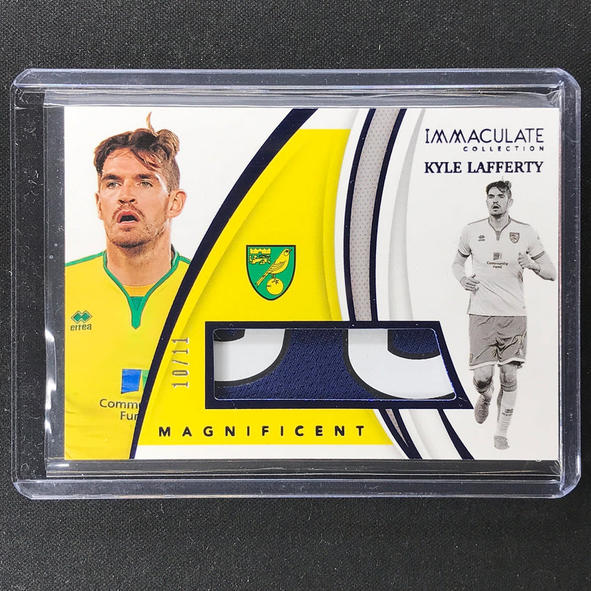 2021 Immaculate Kyle Lafferty Magnificent Jersey Relic Patch Sapphire 10/11