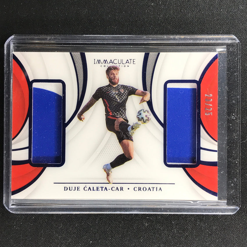 2021 Immaculate Duje Caleta-car Jumbo Dual Patches Jersey Relic Patch 23/25