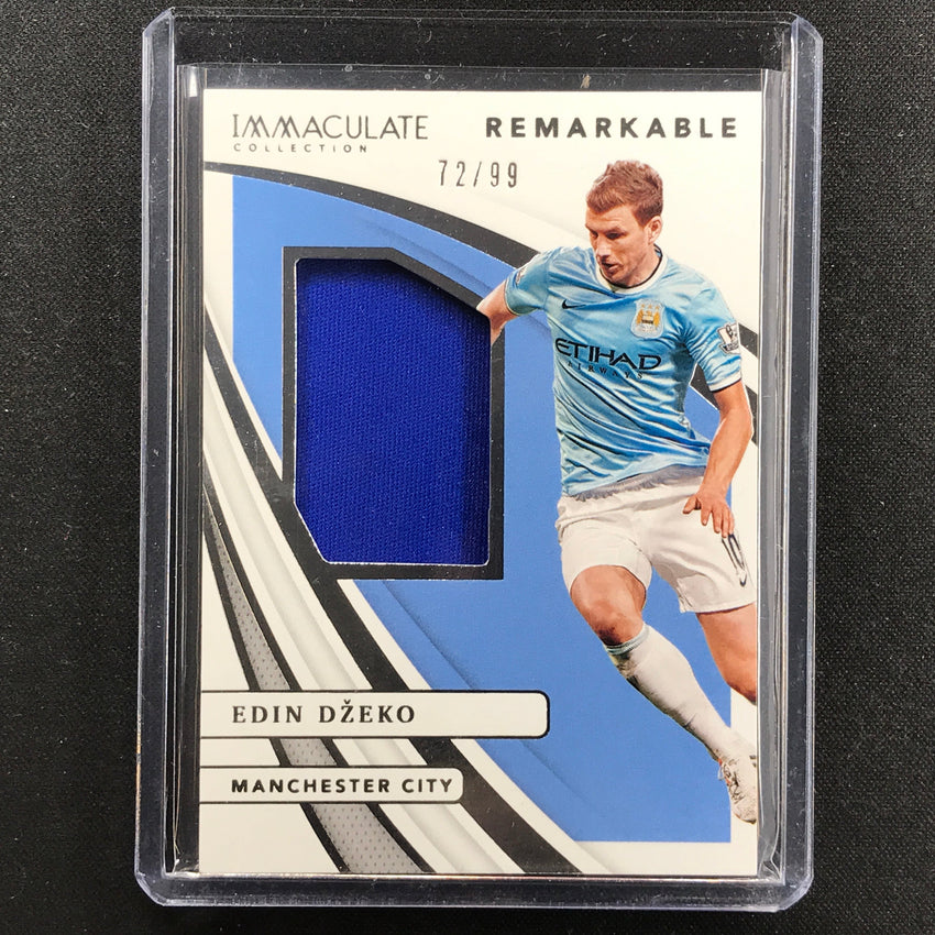 2021 Immaculate Edin Dzeko Remarkable Memorabilia Jersey Relic Silver 72/99