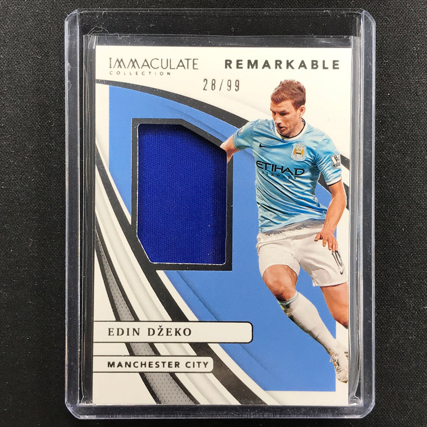 2021 Immaculate Edin Dzeko Remarkable Memorabilia Jersey Relic Silver 28/99