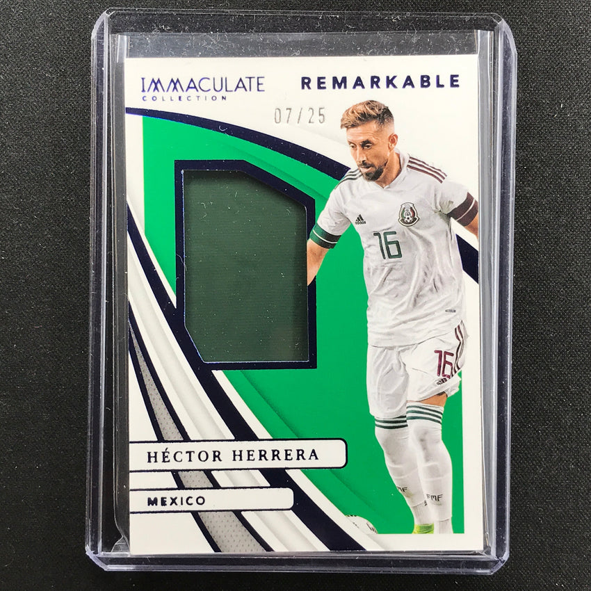 2021 Immaculate Hector Herrera Remarkable Memorabilia Jersey Patch 7/25