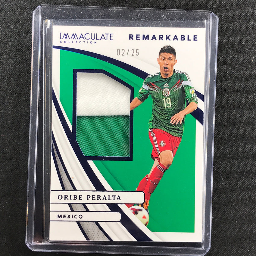 2021 Immaculate Oribe Peralta Remarkable Memorabilia Jersey Patch Sapphire 2/25
