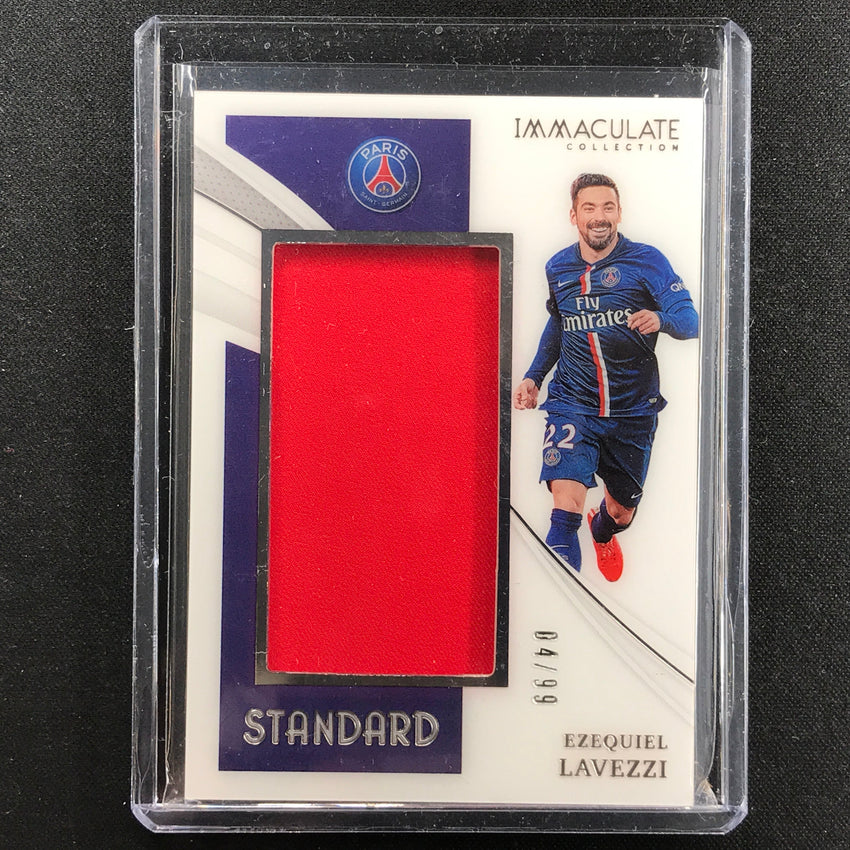 2021 Immaculate Ezequiel Lavezzi Standard Acetate Jersey Relic Silver 4/99