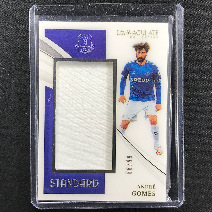 2021 Immaculate Andre Gomes Standard Acetate Jersey Relic Silver 66/99