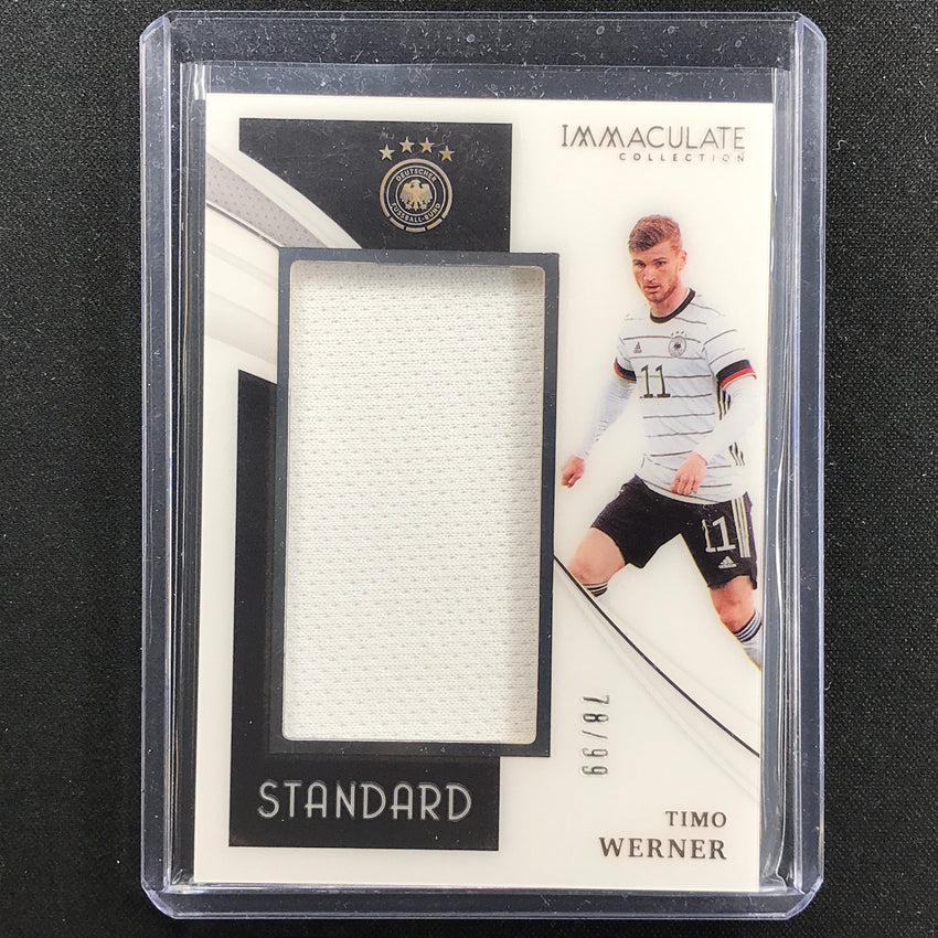 2021 Immaculate Timo Werner Standard Acetate Jersey Relic Silver 78/99