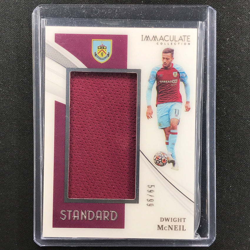 2021 Immaculate Dwight Mcneil Standard Acetate Jersey Relic Silver 59/99