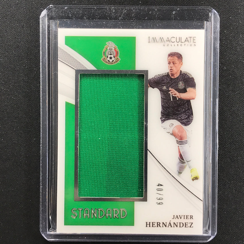 2021 Immaculate Javier Hernandez Standard Acetate Jersey Relic Silver 40/99